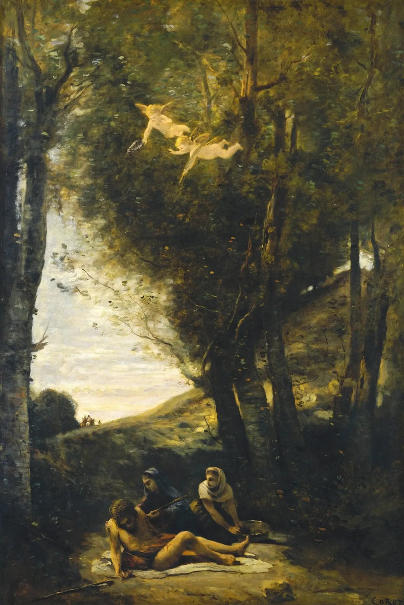 São Sebastião socorrido pelas Santas Mulheres - Jean-Baptiste Camille Corot