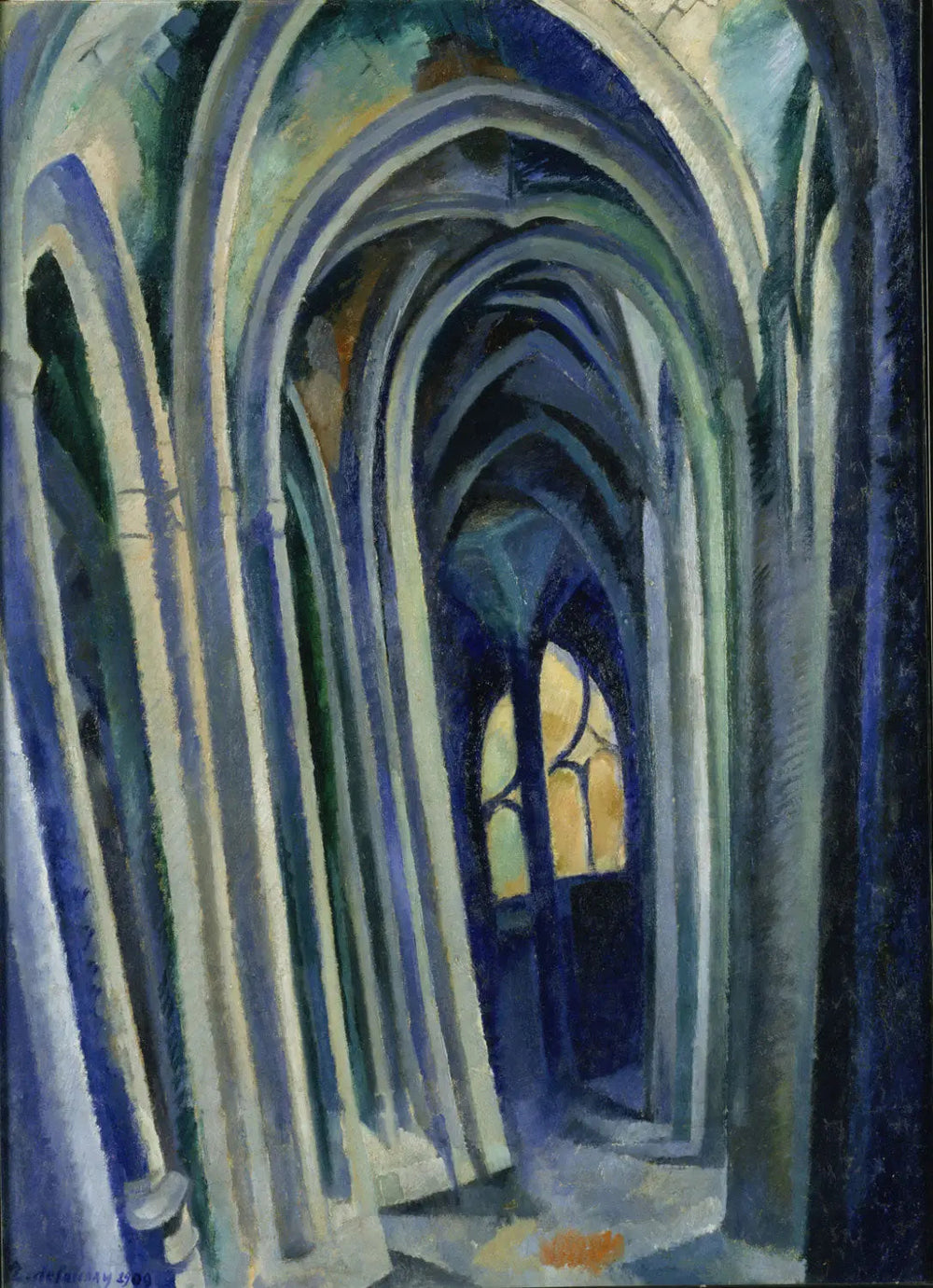Saint-Séverin n° 4 - Robert Delaunay image 1 reproduction artisanale de tableau