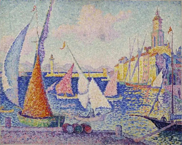 Saint-Tropez, o cais - Paul Signac