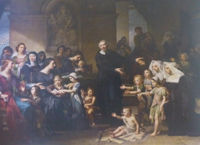São Vicente de Paulo pregando a caridade - Charles Meynier