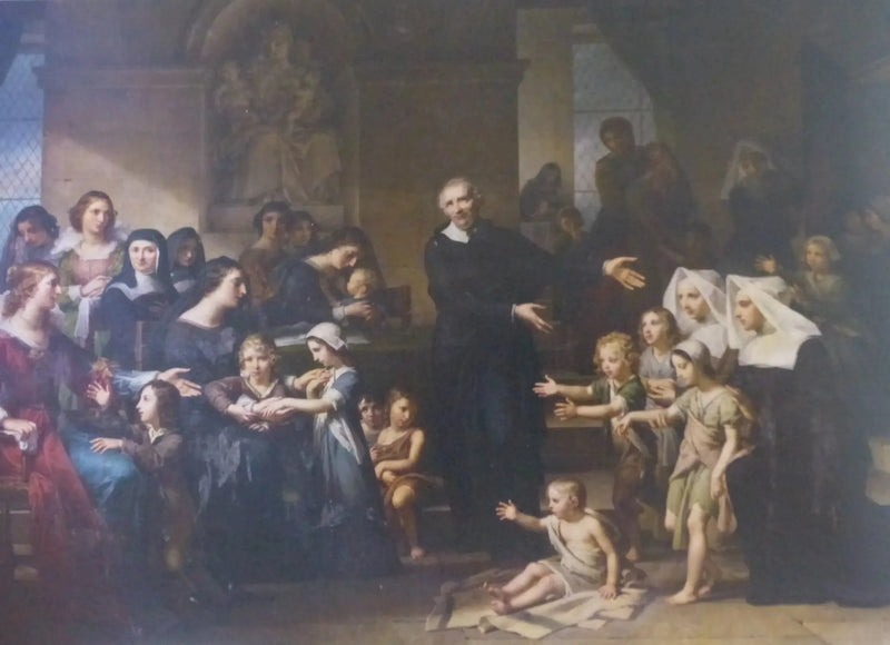 São Vicente de Paulo pregando a caridade - Charles Meynier