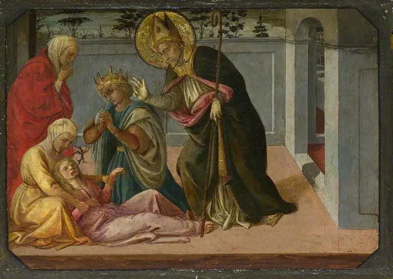 São Zeno exorcizando a Filha de Gallienus - Fra Filippo Lippi