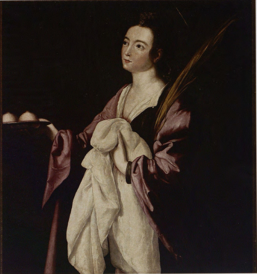 Santa Ágata - Francisco de Zurbarán