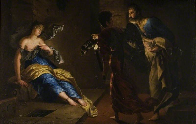 Santa Ágata Curada por São Pedro - Gerrit van Honthorst