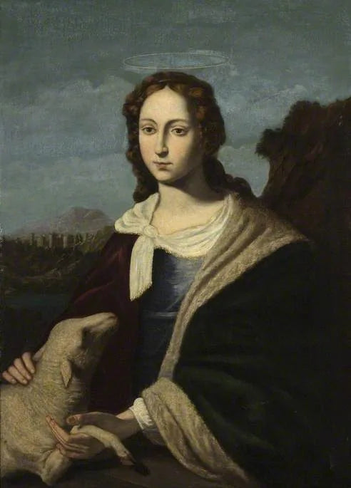 Santa Inês e o Cordeiro - Jusepe de Ribera