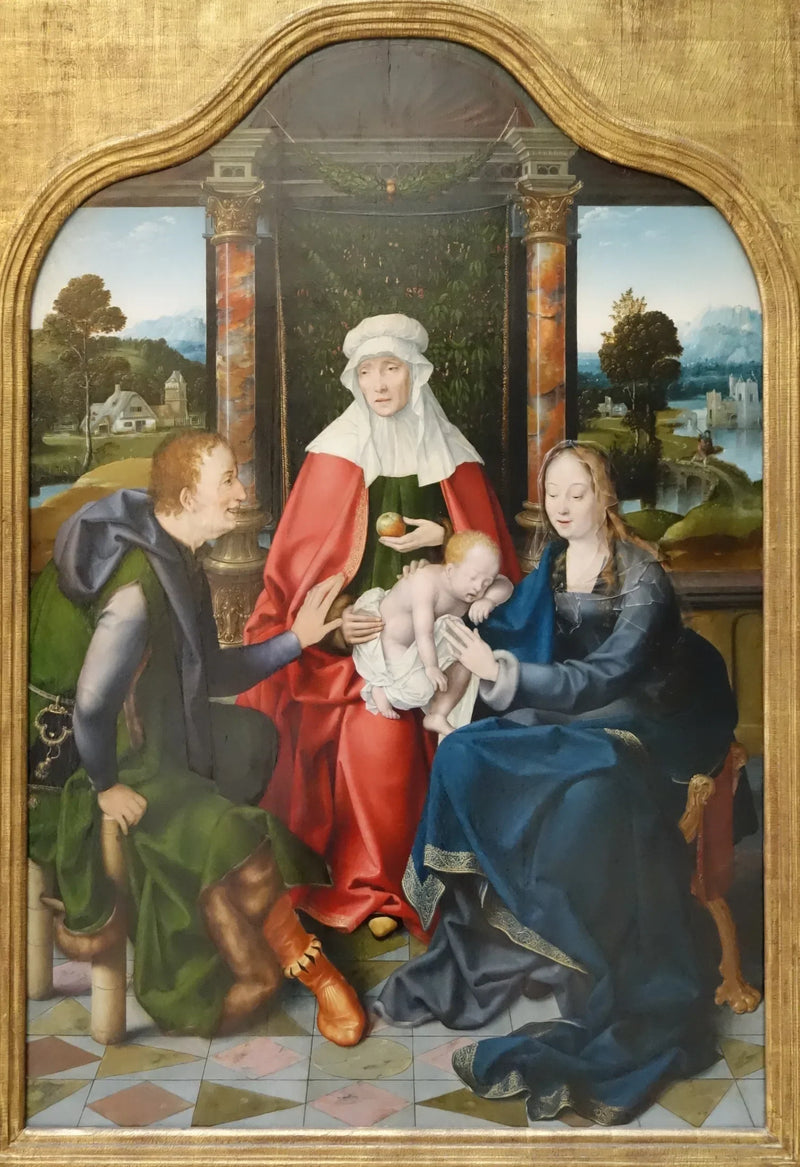Santa Ana Trinitária e São Joaquim - Joos van Cleve