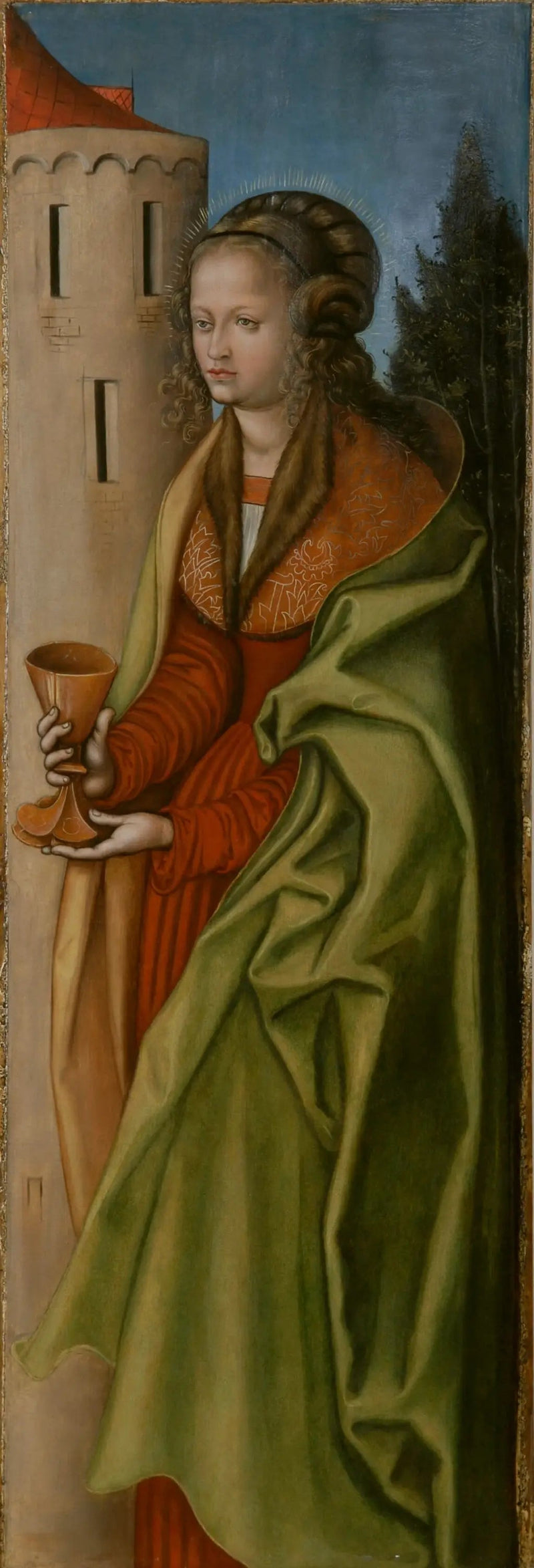 Santa Bárbara - Lucas Cranach, o Velho