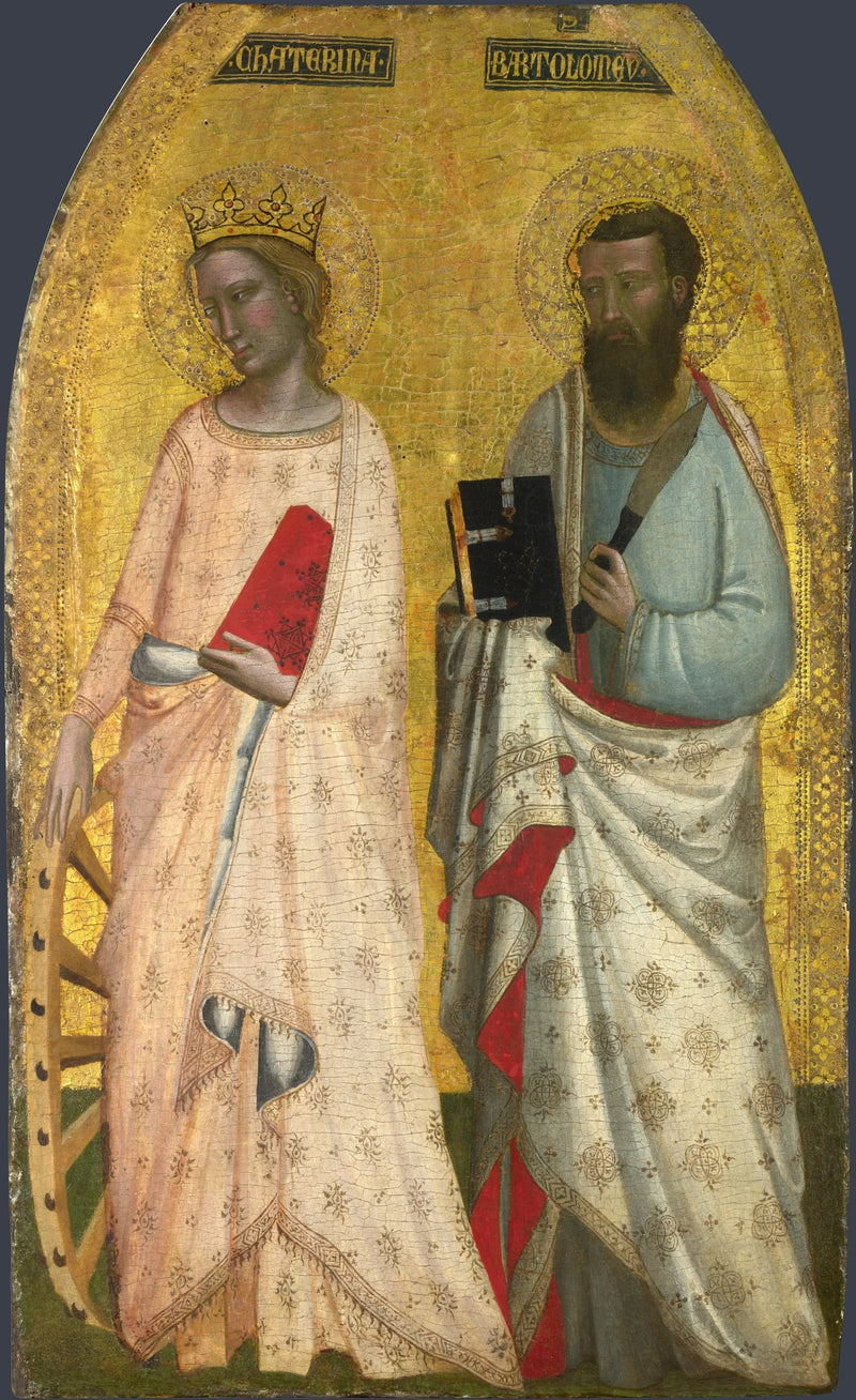 Santa Catarina e São Bartolomeu - Allegretto Nuzi