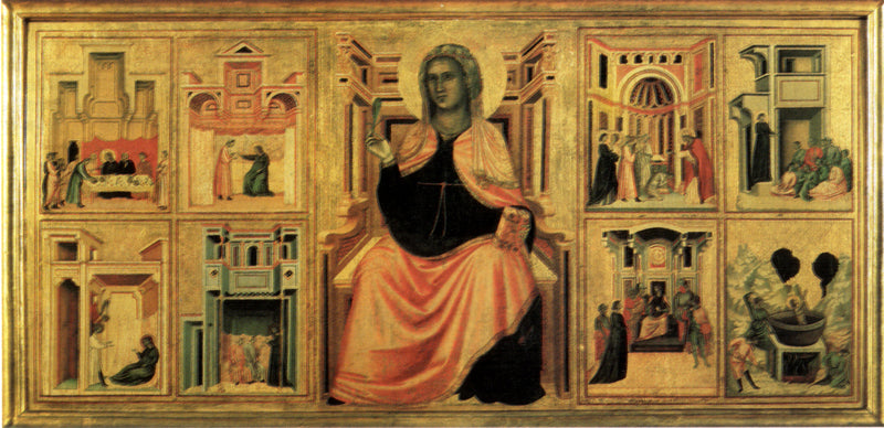Santa Cecília e cenas de sua vida - Mestre de Santa Cecília