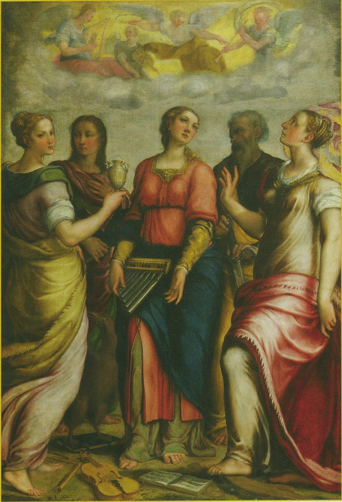 Sainte Cécile et saint - Federico Barroci image 1 reproduction artisanale de tableau