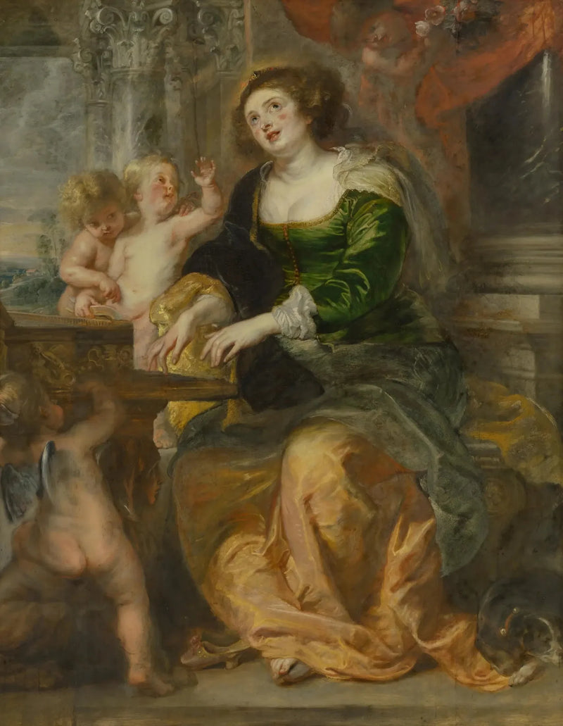 Santa Cecília tocando virginal - Peter Paul Rubens