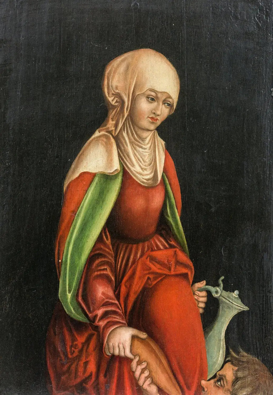 Santa Elisabeth da Turíngia dá pão e água a um mendigo - Lucas Cranach, o Velho