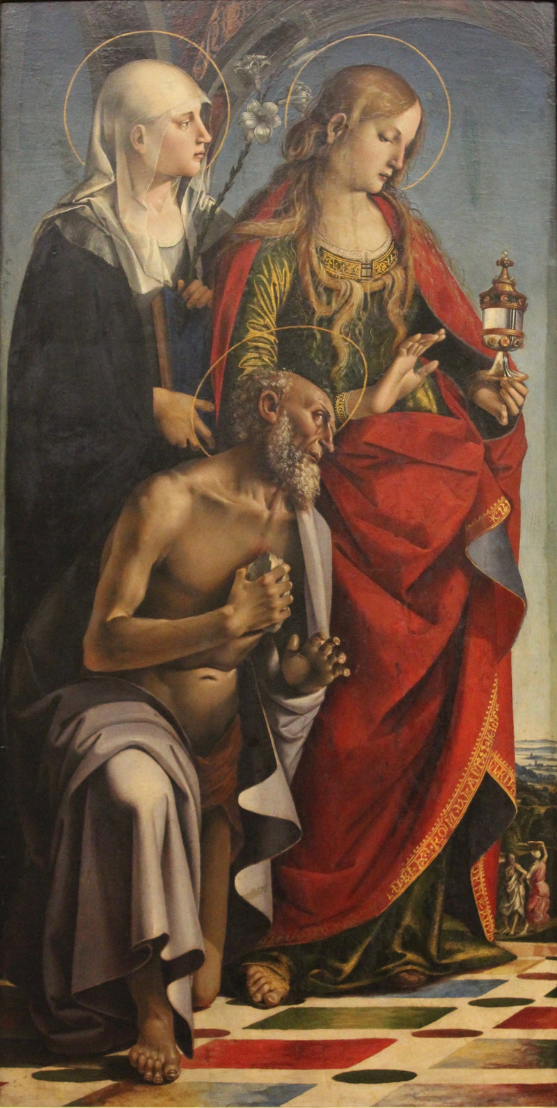 Santa Eustáquia, Santa Maria Madalena e São Jerônimo - Luca Signorelli