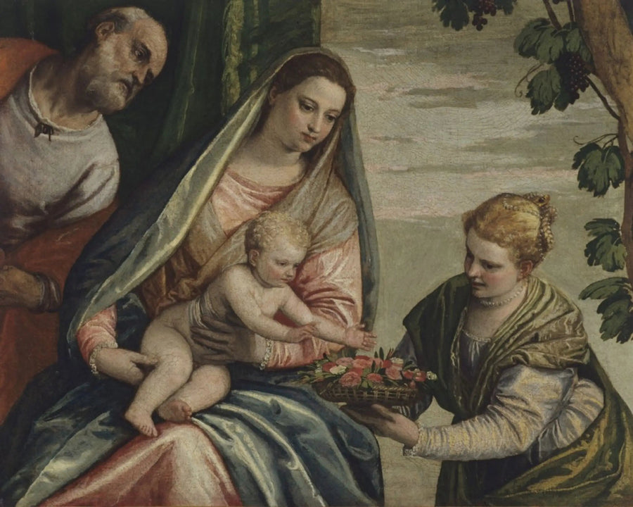 Sainte Famille avec sainte Dorothée - Paul Véronèse image 1 reproduction de peinture à l’huile