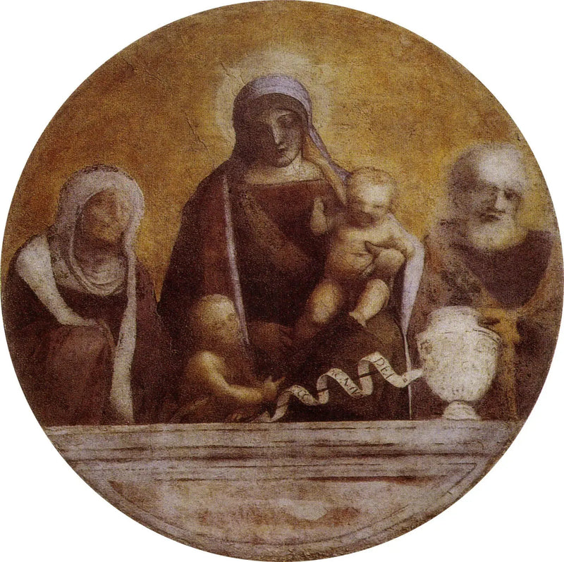 Santa Família com Santa Isabel e São João - Antonio da Correggio