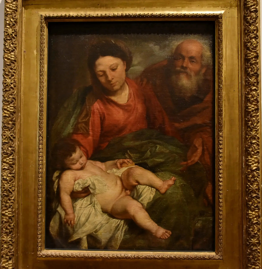 Santa Família com o Menino Dormindo - Antoine van Dyck