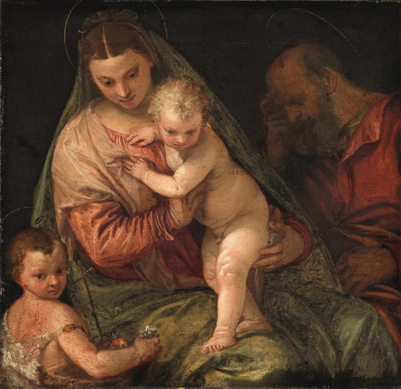 Santa Família com o jovem São João - Paul Véronèse