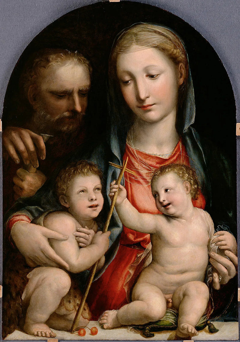 Santa Família com São João Batista criança - Il Sodoma (Giovanni Antonio Bazzi)