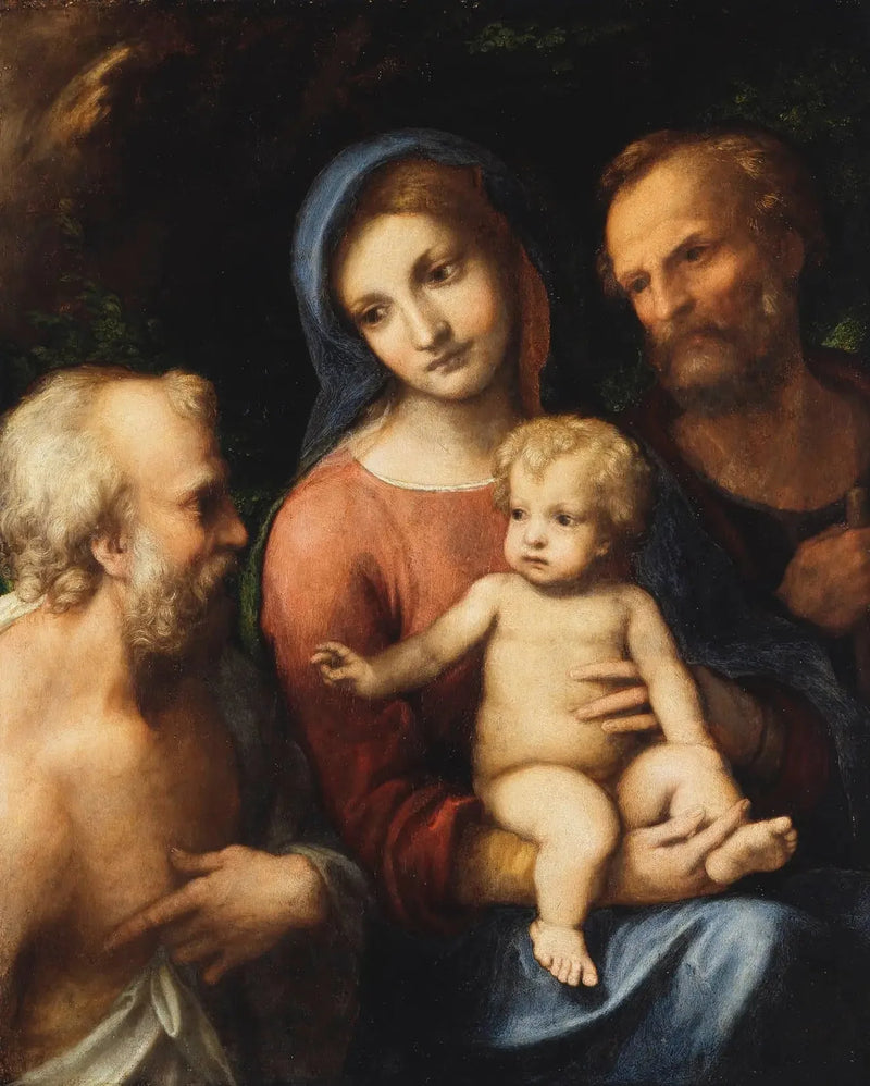Santa Família e São Jerônimo - Antonio da Correggio