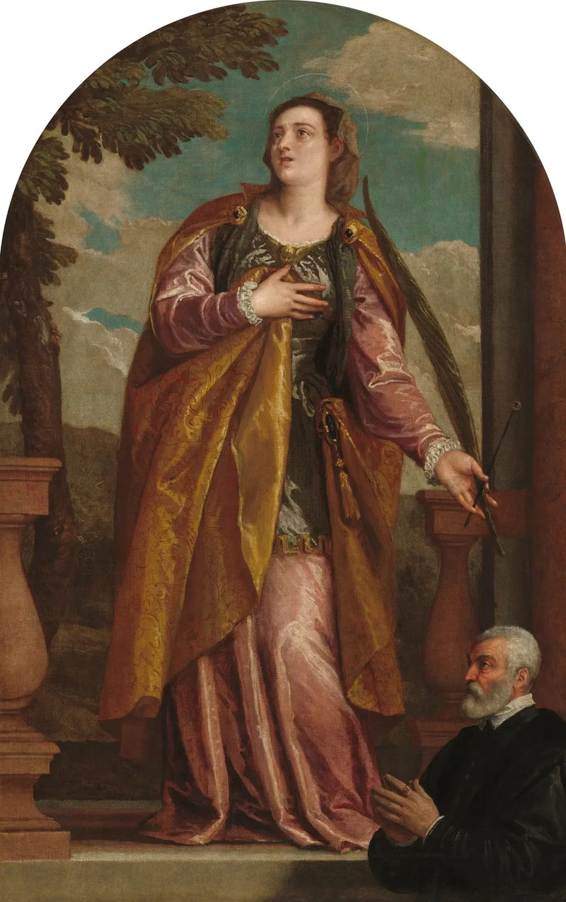 Santa Lúcia e um doador - Paul Véronèse