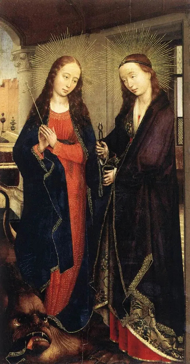 Santa Margarida e Santa Apolônia - Rogier van der Weyden