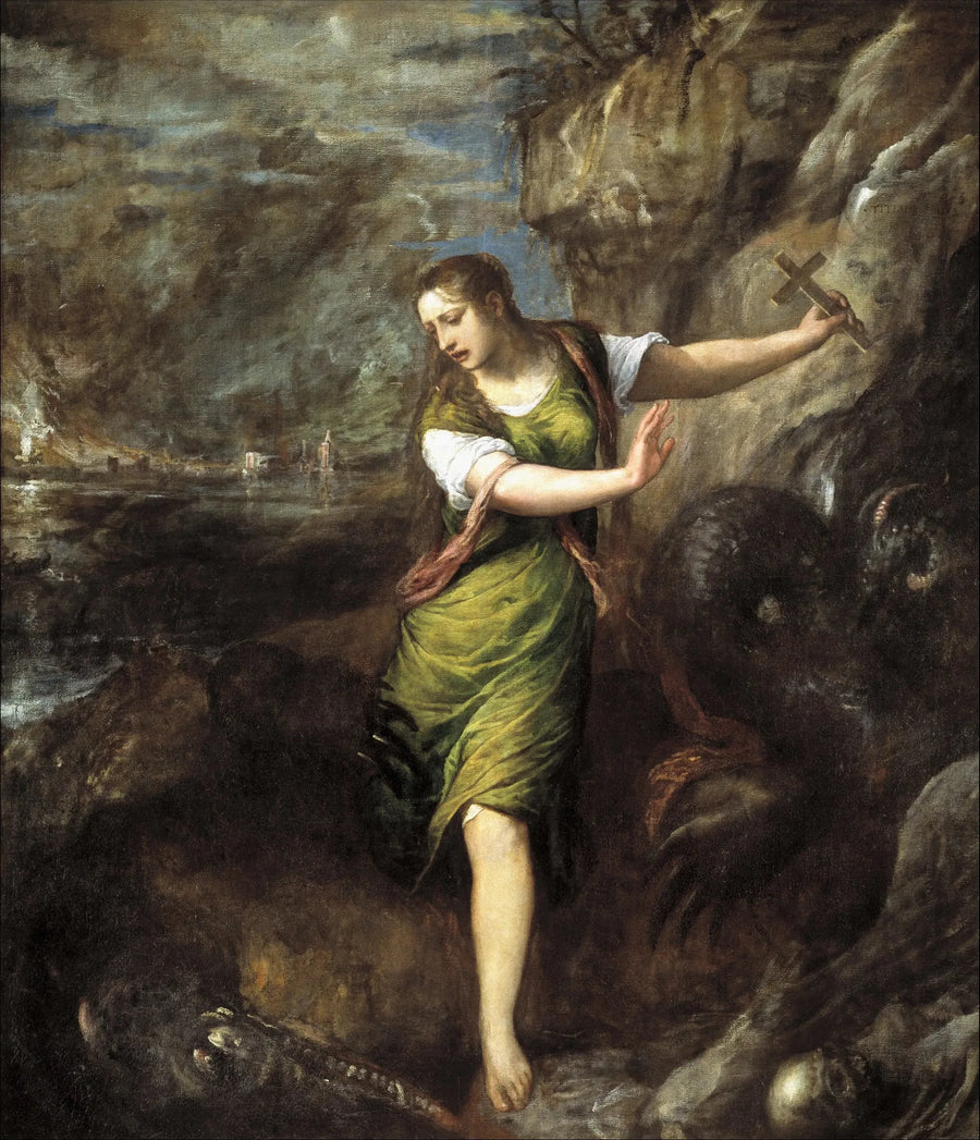 Santa Margarida e o dragão - Titian