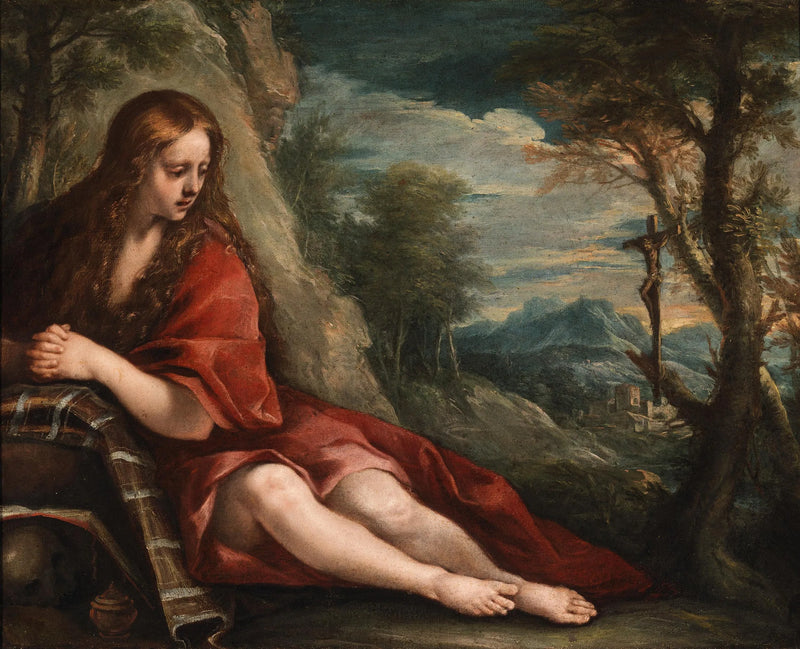 Santa Maria Madalena no deserto - Annibale Carracci