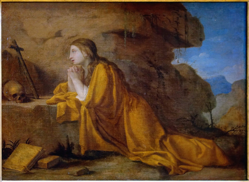 Santa Maria Madalena em oração - Eustache Le Sueur