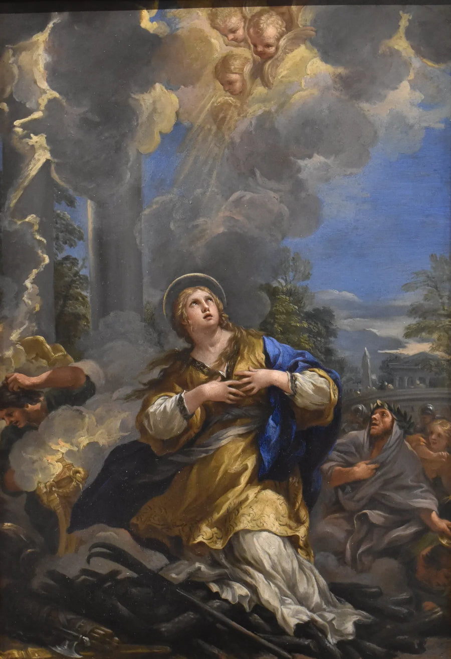 Santa Martinha recusando-se a adorar os ídolos - Pietro da Cortona
