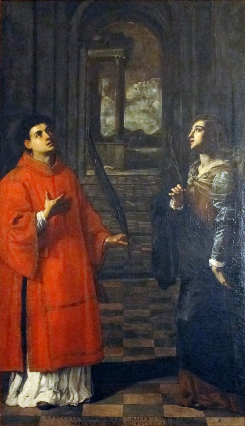 Santa Procópio de Pozzuoli e sua mãe de Nicéia Santa - Artemisia Gentileschi