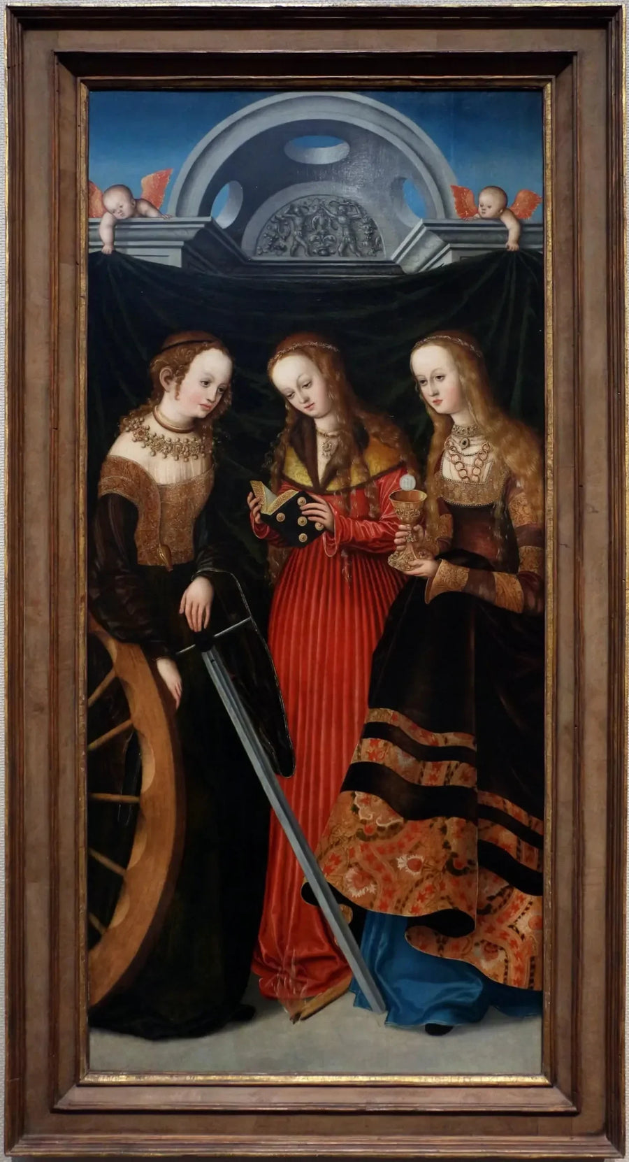 Santa Catarina, Margarida e Bárbara - Lucas Cranach, o Velho