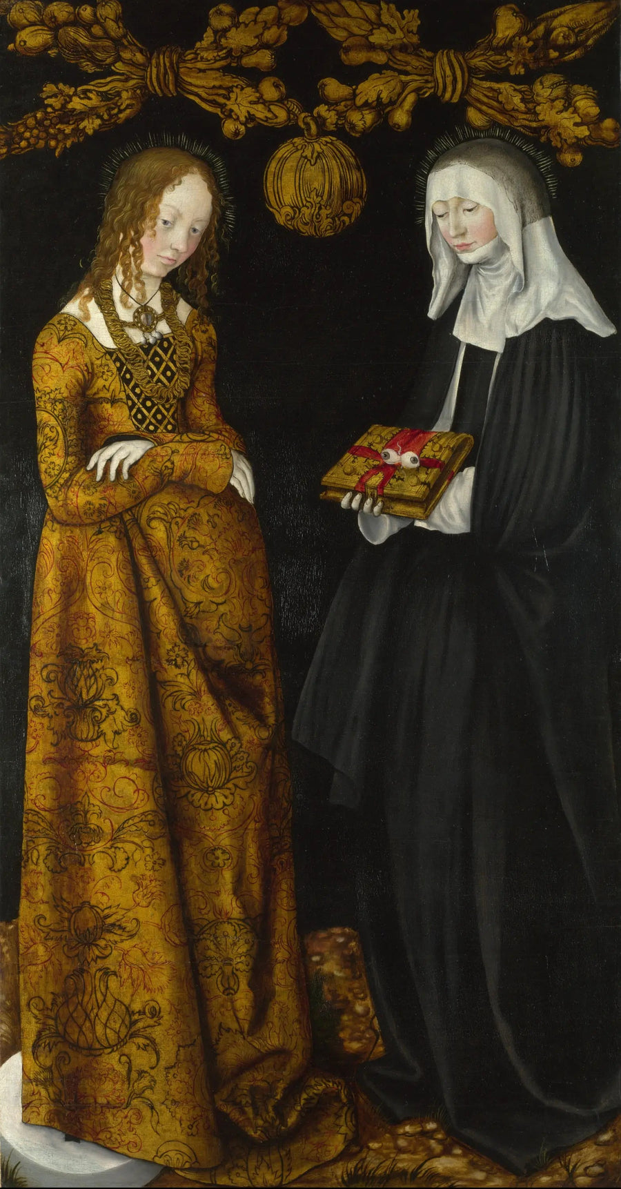 Santíssimas Christine e Otília - Lucas Cranach, o Velho