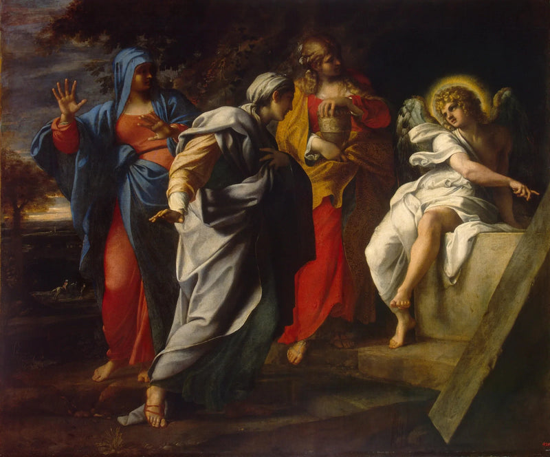 Santíssimas mulheres no sepulcro de Cristo - Annibale Carracci