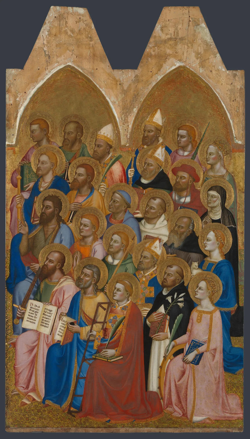 Santos adoradores: Painel principal direito - Jacopo di Cione