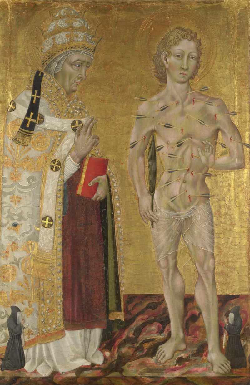 Santos Fabiano e Sebastiano - Giovanni di Paolo
