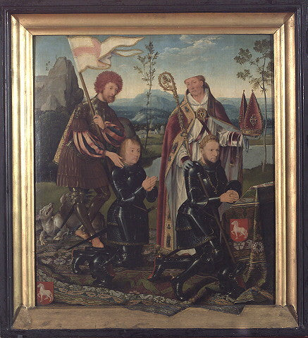 Santos Georges e Nicasius com Georg e Nicasius Hackeney - Joos van Cleve