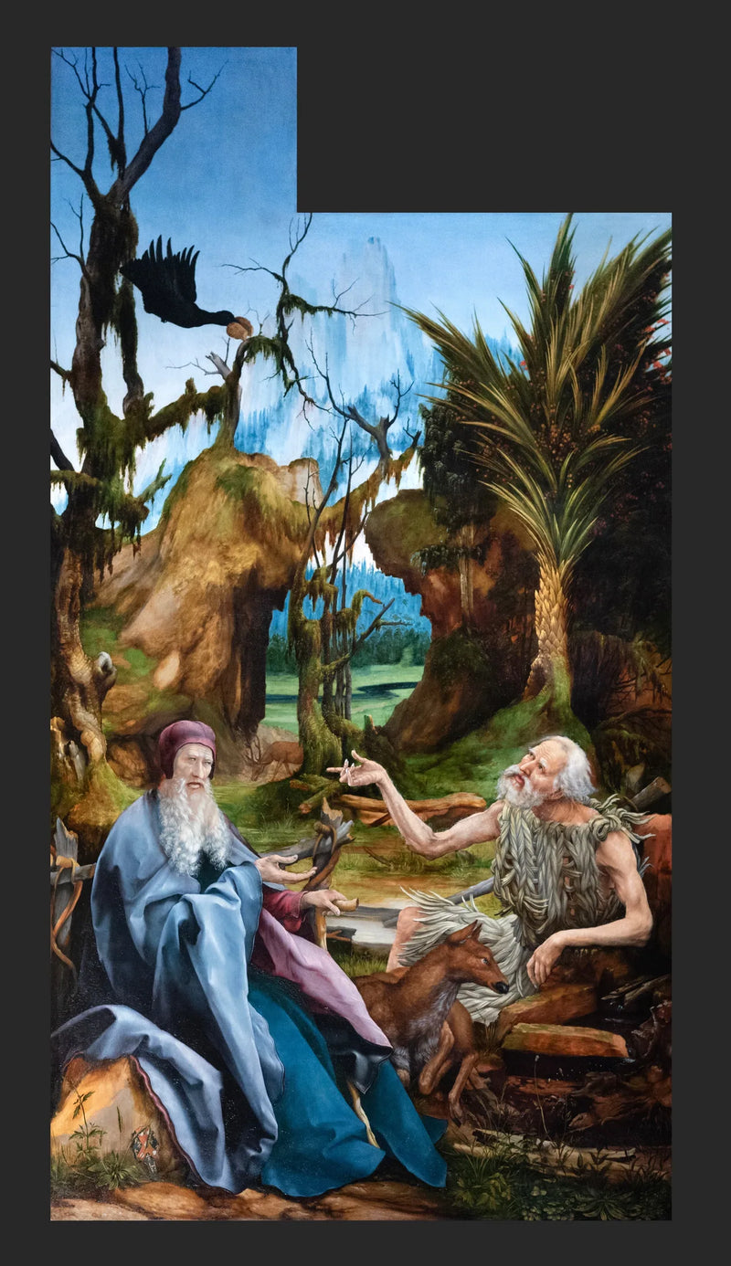 Santos Paulo e Antônio no Deserto - Matthias Grünewald