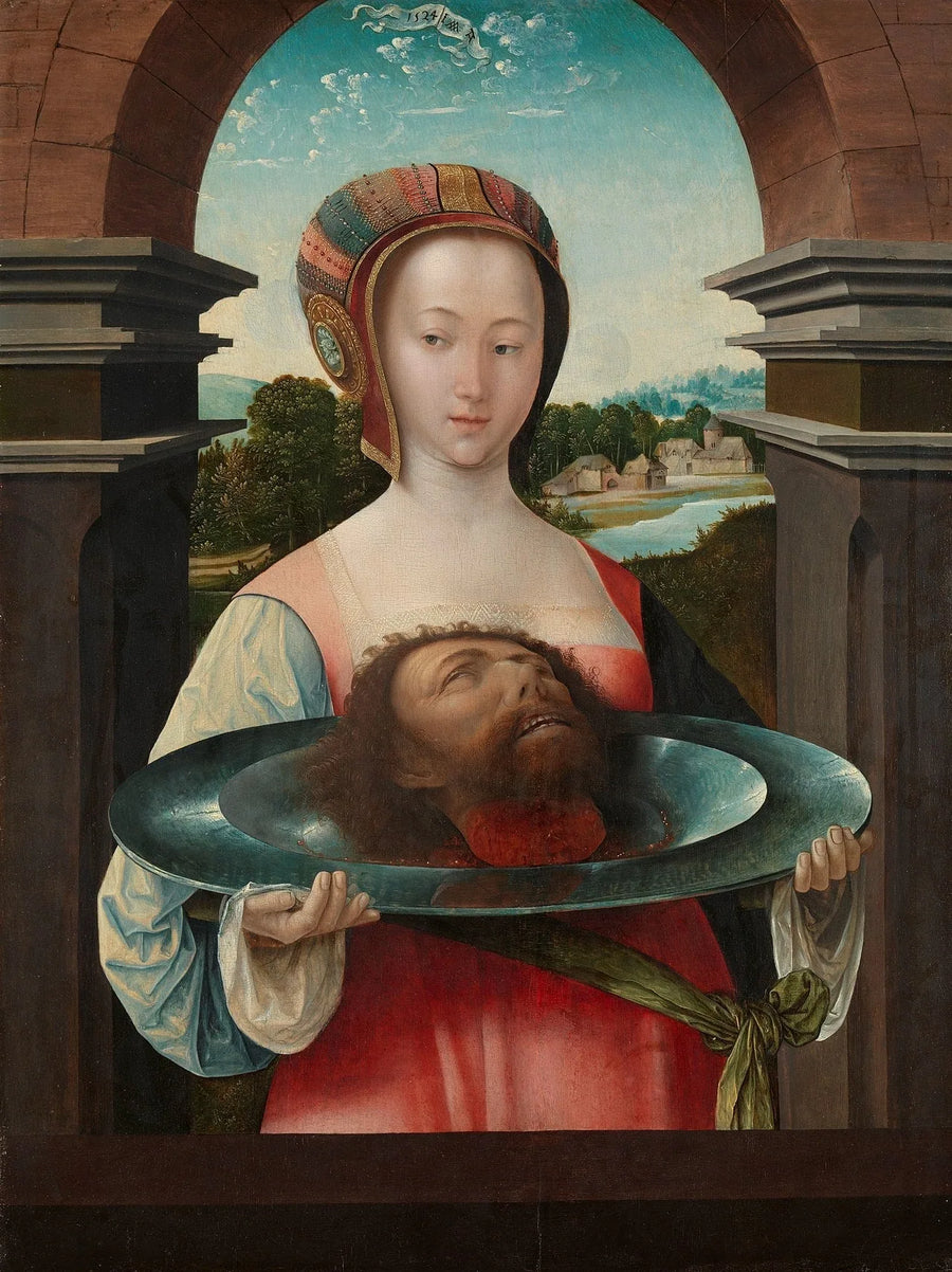 Salomé com a cabeça de João Batista - Jacob Cornelisz van Oostsanen
