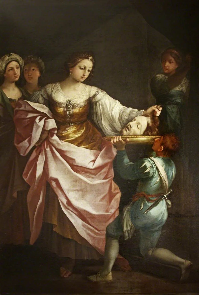 Salomé com a cabeça de João Batista (de acordo com Reni) - Pompeo Batoni
