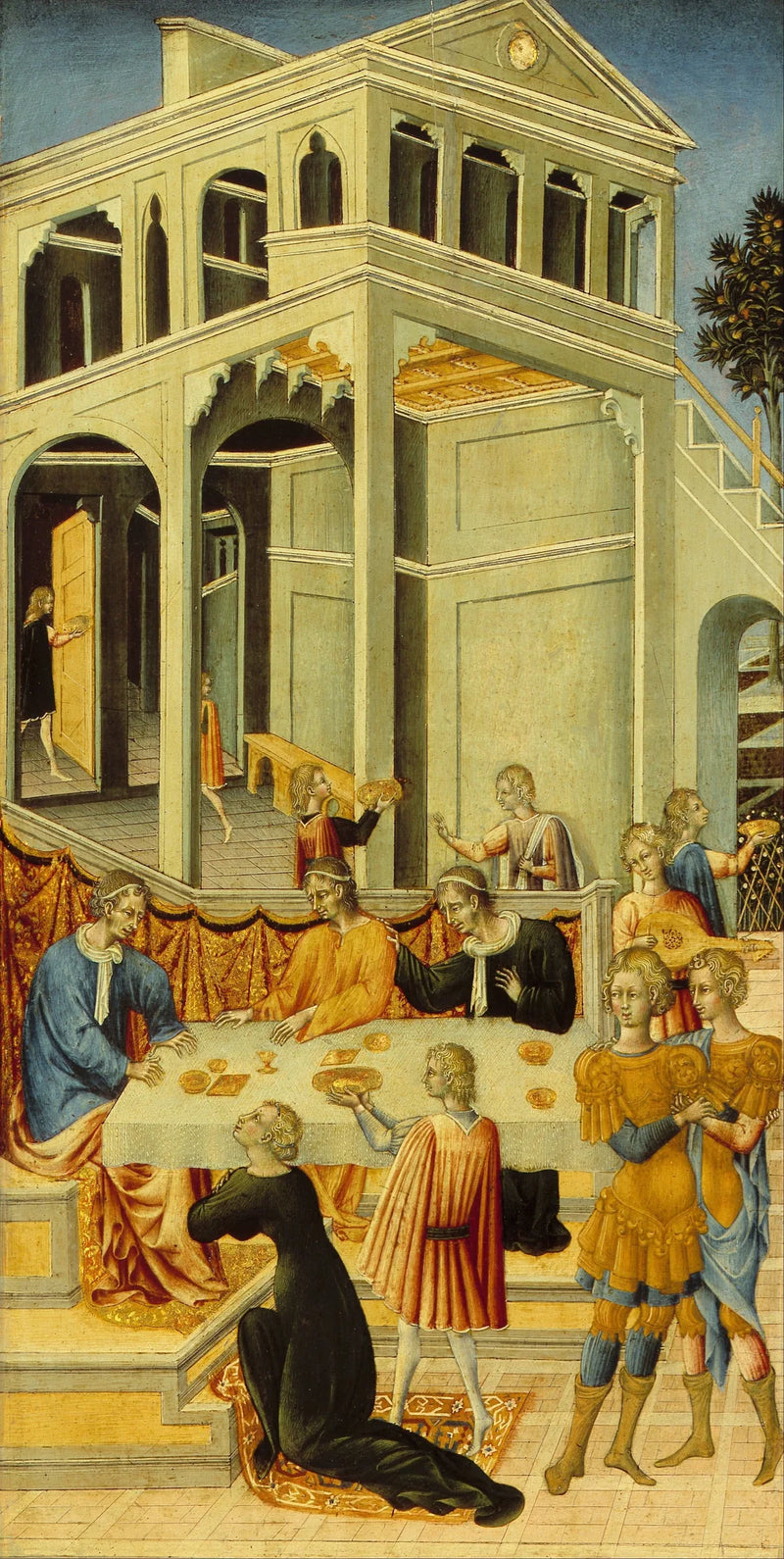 Salomé pede a Herodes a cabeça de São João Batista - Giovanni di Paolo