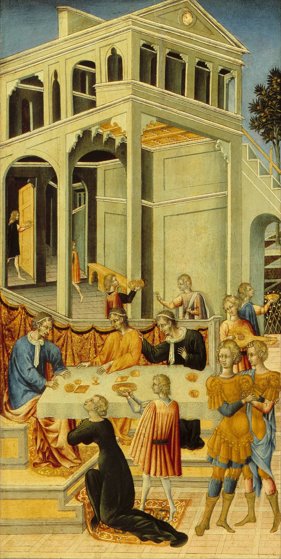 Salomé pede a Herodes a cabeça de São João Batista - Giovanni di Paolo