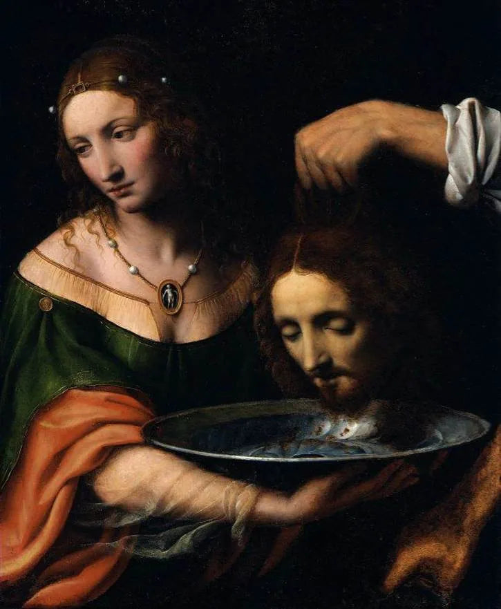 Salomé segurando a cabeça de São João Batista - Bernardino Luini
