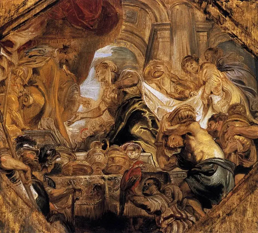 Salomão e a rainha de Sabá - Peter Paul Rubens