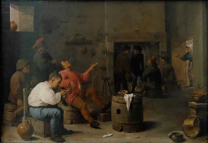 Salão de fazenda - David Teniers, o Jovem