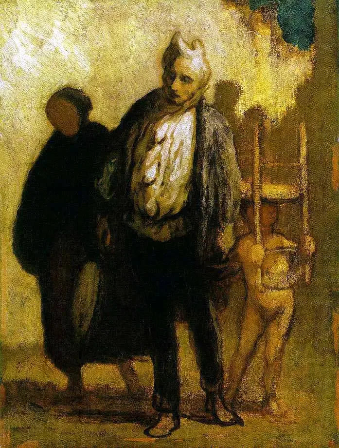 Saltimbancos Errantes - Honoré Daumier
