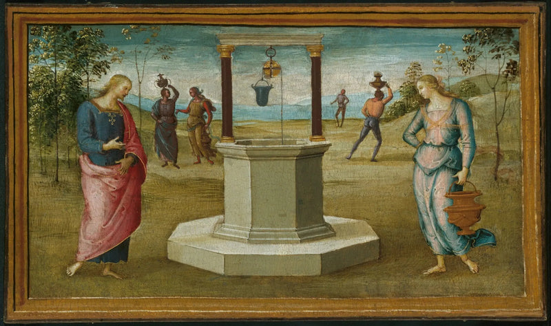 Samaritana ao poço - Pietro Perugino