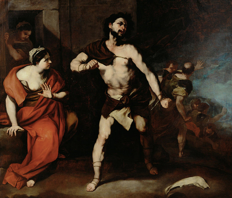 Samson quebra suas correntes - Luca Giordano