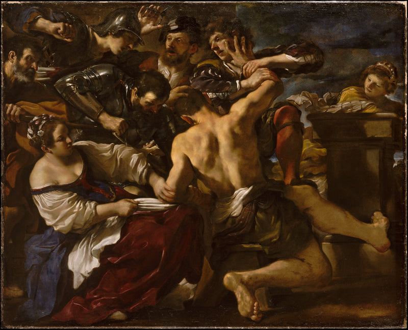 Samson capturado pelos filisteus - Guercino