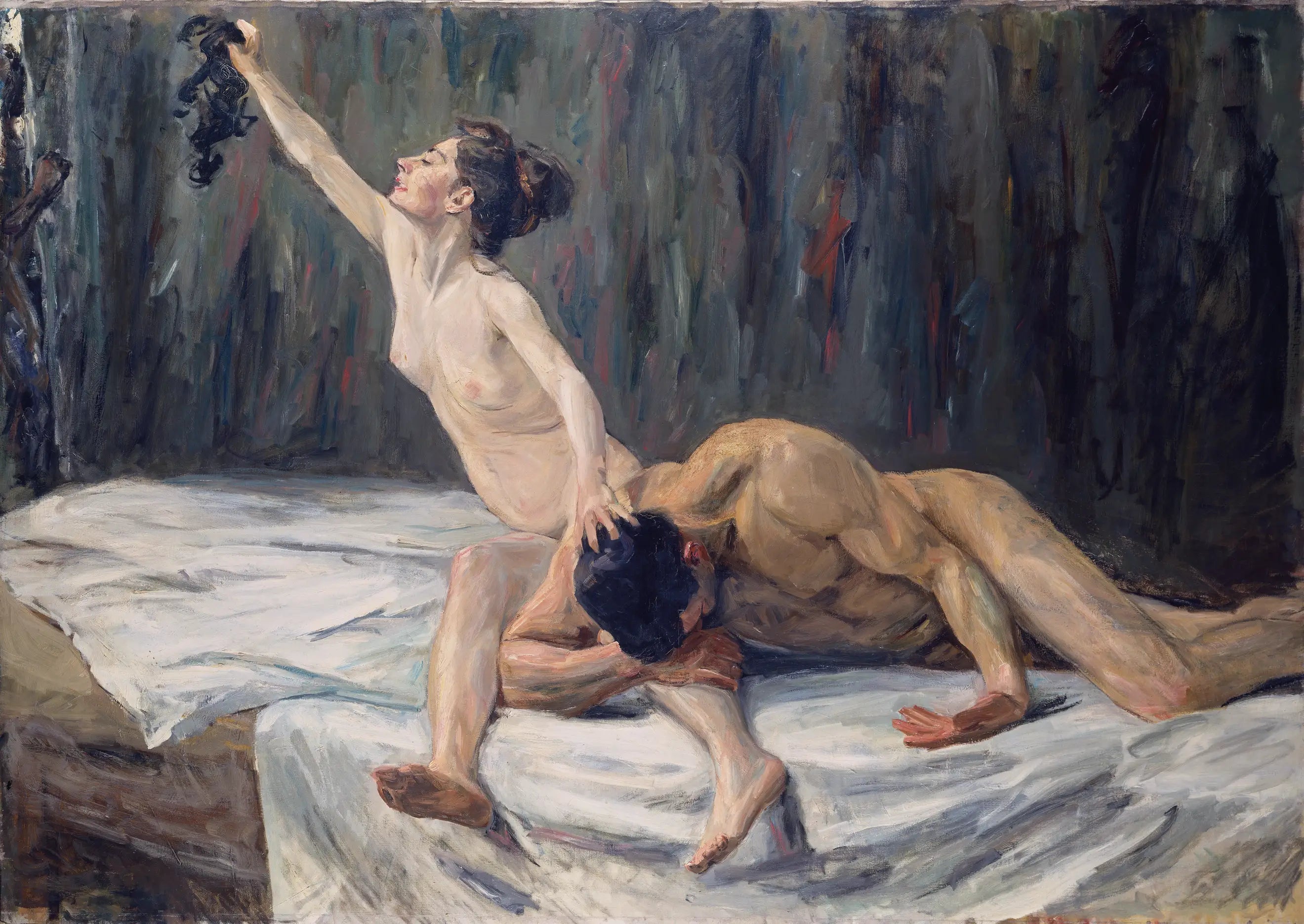 Samson et Dalila - Max Liebermann image 1 copie de tableau peinte à la main