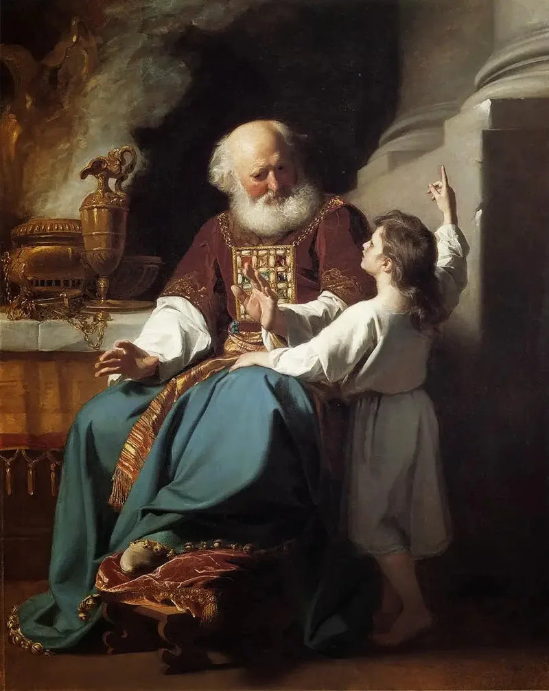 Samuel relatando a Eli os julgamentos de Deus sobre a casa de Eli - John Singleton Copley